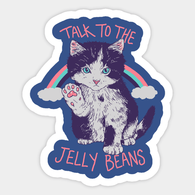 Talk To The Jelly Beans Sticker by Hillary White Rabbit